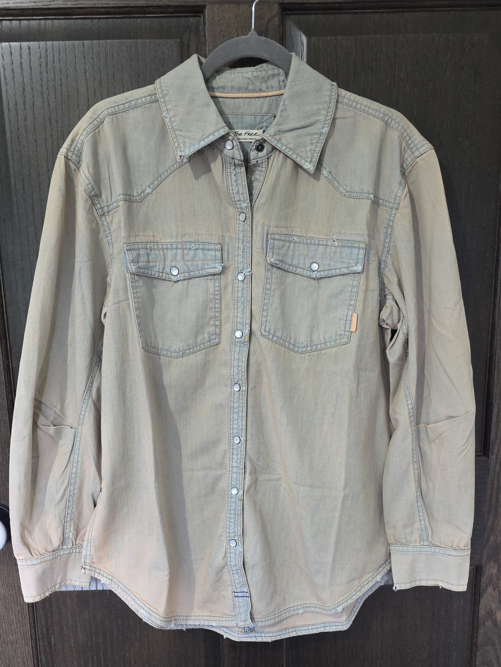 We The Free Into Dust Overdye Denim Shirt